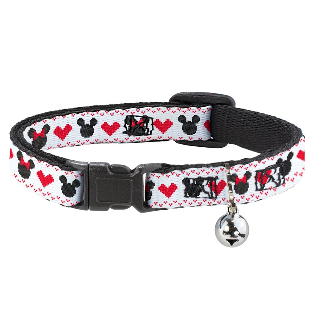Disney Cat Collar, Breakaway Collar with Bell, Disney Holiday Mickey