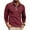Wine, variant on Men's 100% Cotton Long Sleeve Polo Shirt - Business Casual, Contrast Trim Collar, Chest Pocket, Easy Care, Size L, Dark Blue, Affordable