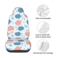 thumbnail image 4 of Wukai Sea Turtle Full Set Car Seat Covers with Soft Padding Universal Auto Front Seats Protector and Cushion Mat, 4 of 5