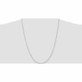 thumbnail image 2 of 10K White Gold 1.5mm Diamond-Cut Rope Chain (24 X 1.5) Made In Peru 10k012w-24, 2 of 5