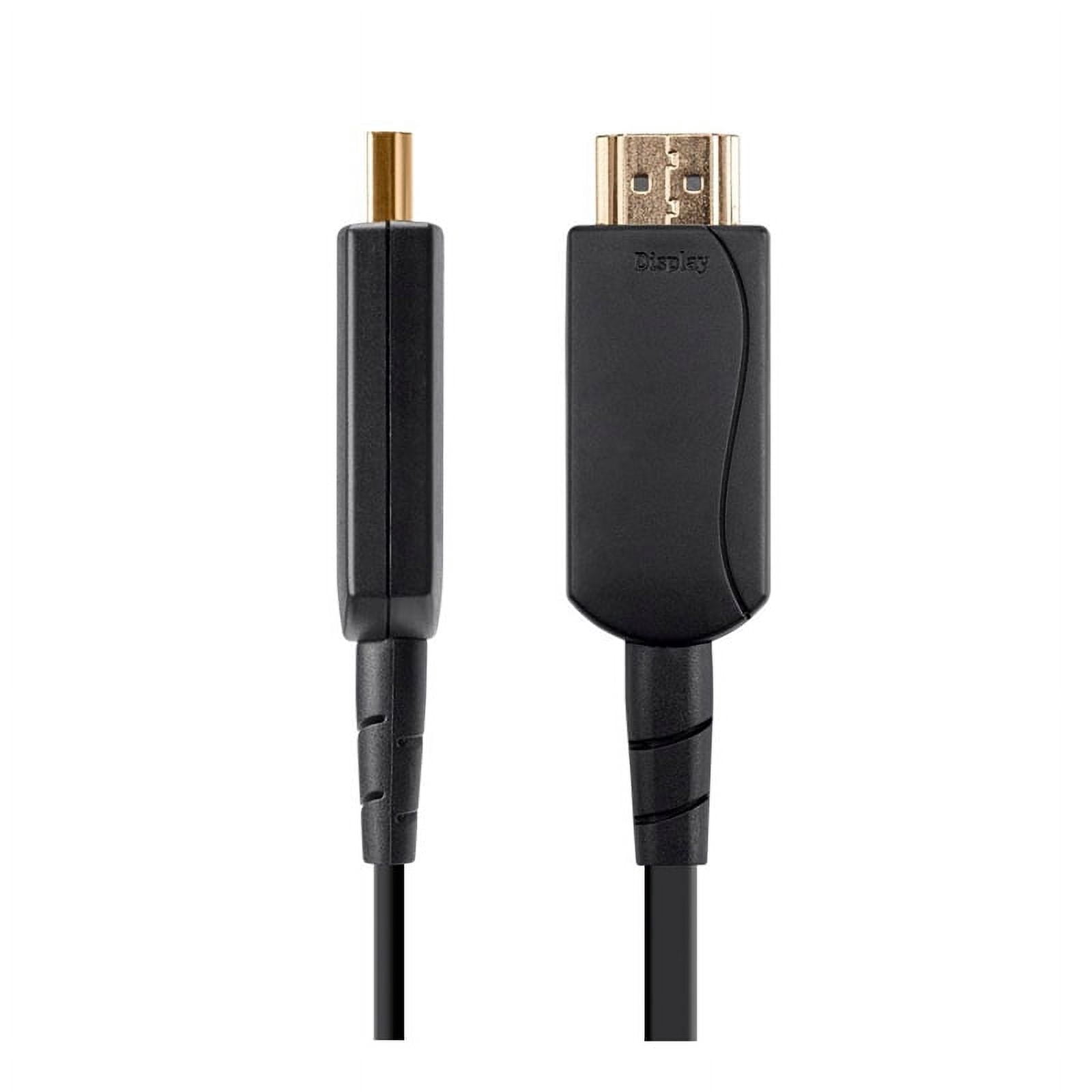 Fiber Optic HDMI Cable 12ft 4k at 60Hz UHD 18Gbps High Speed Slim and Flexible AOC