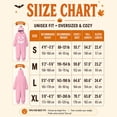 thumbnail image 3 of HNMKIU Unisex Pajamas For Men Women, Halloween Cosplay Pumpkin Face Hooded Loose Long Sleeve Onesie Home Sleepwear Pink,M, 3 of 7