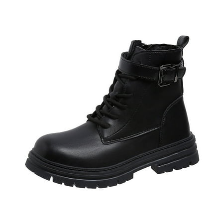 

LBECLEY Women s Boots Leather Women Ankle Boots Thick Sole Low Heel Lace Up Lace Up Fashion Boots Heel Boots Womens Boots High Heels for Women Black 37