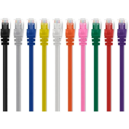 GearIt Cat5e Ethernet Patch Cable 15' Snagless RJ45 Computer LAN Network Cord