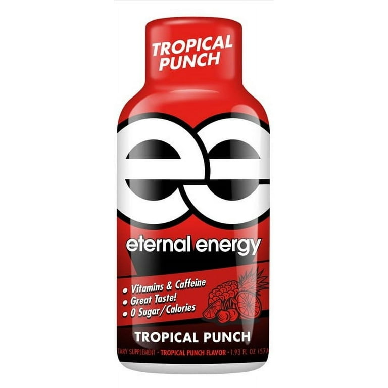 Eternal Energy Tropical Punch Energy Shots, 1.93 fl oz, 6 Count