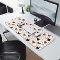thumbnail image 2 of Long Mouse Pads for Desk,White Chicken Heart Pattern Desk Mats on Top Of Desks, Desk Mouse Pad Extra Large with 3mm Non-Slip Base and Stitched Edge for Gaming,Office,Work,Home 31.5x11.8in, 2 of 5