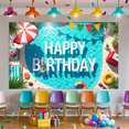 thumbnail image 5 of Vibrant Design Happy Birthday Swimming Pool Summer Theme Float Decoration Party Banner for Pool Party Beach Celebration Outdoor Event, 5 of 7