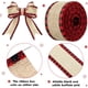 thumbnail image 2 of Cintas navideñas con borde con alambre, cintas a cuadros de búfalo, arpillera navideña, cinta artesanal de tela, rollos de cinta de envoltura natural con borde a cuadros para manualidades, envoltura, 2 of 6