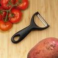 thumbnail image 6 of BambooMN High Carbon, Rust Resistant, Stainless Steel Chef Knife, Kitchen Shears,Swiss Style Fruit/Vegetable Peeler - 3 Piece Kitchen Set for Cooking, 6 of 6