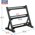 thumbnail image 6 of FDW Adjustable 3 Tier Weight Rack, Black, 35.27 lbs, 6 of 6