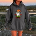 thumbnail image 2 of YOIAVAIOY Women Christmas Hoodies Dwarf Gnome Light Printed Hoody Sweatshirt Xmas Holiday Party Pullover Hoodie, 2 of 5