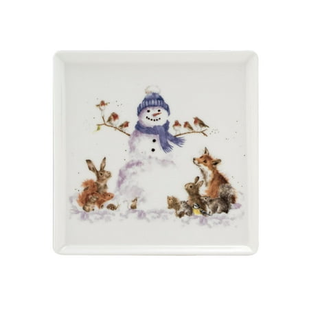 

Wrendale Snowman Square Plate