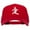 Red, variant on Japanese Chinese Love Character Heat Transfer Solid Cotton Pro Style Cap - Red OSFM