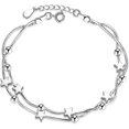 thumbnail image 1 of Pulsera con dije de estrellas centelleantes, pulsera de estrellas con cuentas, pulsera minimalista, pulsera para uso diario, pulsera de eslabones, pulsera celestial, regalo, 1 of 1