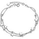 thumbnail image 1 of Pulsera con dije de estrellas centelleantes, pulsera de estrellas con cuentas, pulsera minimalista, pulsera para uso diario, pulsera de eslabones, pulsera celestial, regalo, 1 of 1