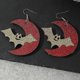 thumbnail image 3 of 2021 Interesting Halloween Earrings For Women Acrylic Felt Pumpkin Bat Skeleton Ghost Mischievous Drop Holiday Jewelry----G0121-6--Product code 73130 G0121-6, 3 of 5