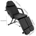 thumbnail image 6 of Portable Massage Tattoo Chair, Adjustable Facial Bed with Split Footrests - Multipurpose Spa Table for Estheticians & Clients, 70.9 x 24.4in Large Space, Durable & Comfortable, Black, 6 of 9