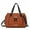 Cognac Black Combo, variant on MKF Collection Elise Women’s Satchel Bag, Vegan Leather Large Handbag Purse by Mia K. -Black/Wine