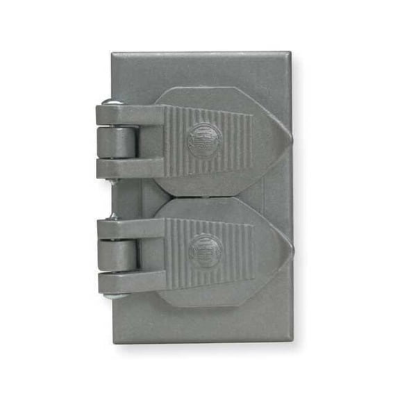 Hubbell Wiring Device-Kellems Weatherproof Cover,Aluminum,Self Closing HBL5206WO