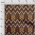 thumbnail image 1 of oneOone Georgette Viscose Fabric Paisley & Chevron Ikat Print Sewing Fabric BTY 42 Inch Wide, 1 of 4