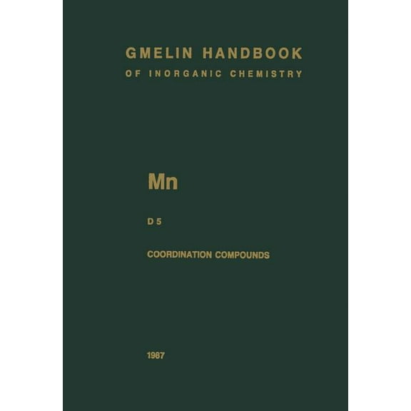 MN Manganese: Coordination Compounds 5, (Paperback)