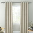 thumbnail image 5 of Urbanest Oval Designer Single Curtain Rod – Decorative Metal Finials, 5/8" Diamter Drapery Hardware Set Window Treatments, 48" to 84", Antique Silver/Pewter, 5 of 6