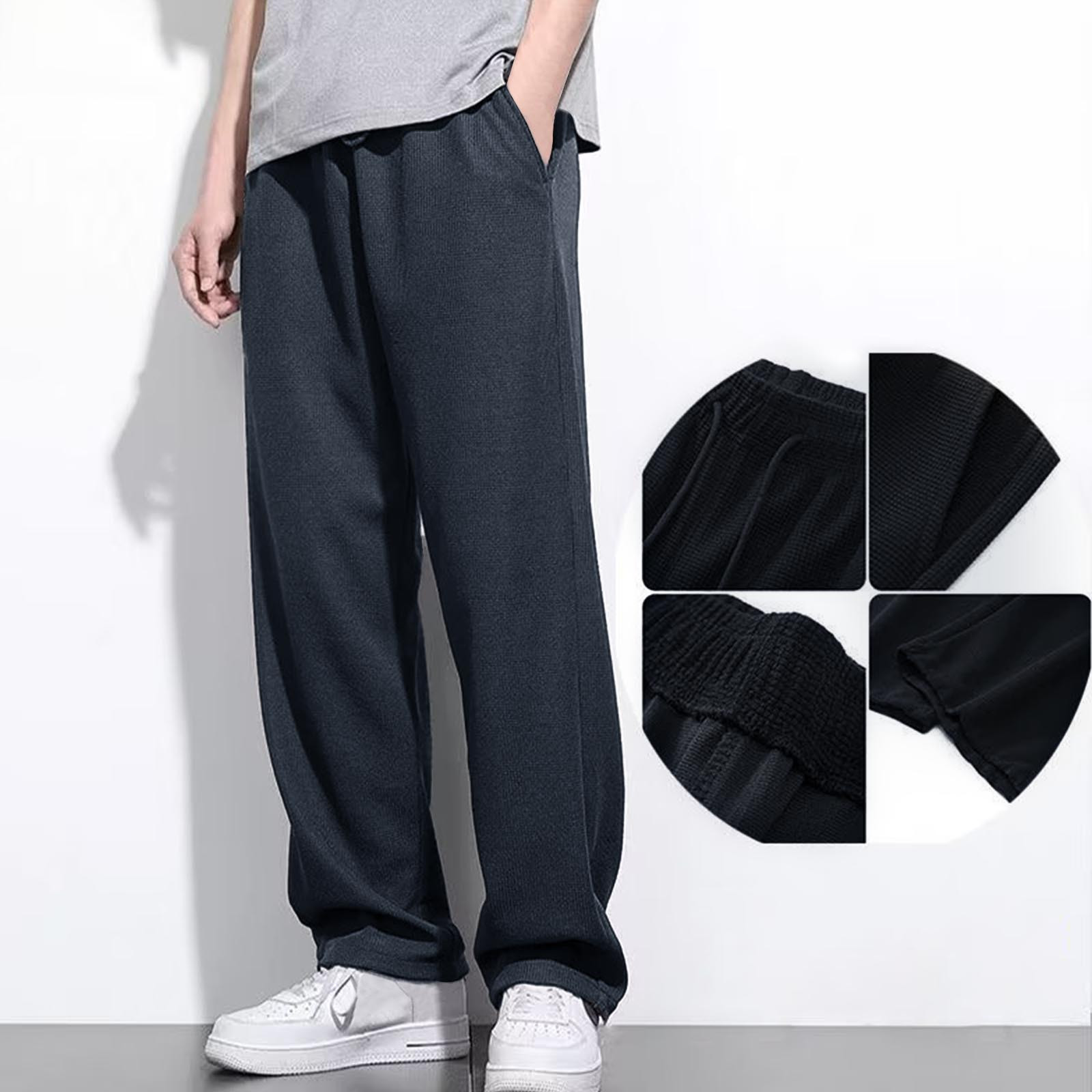 Men Sweatpants Mens Sweats Mens Baggy Sweatpants Leisure Solid color ...