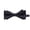 Black, variant on Black Men'S Double Layer Solid Polyester Bow Tie 2.36 Inch Width Formal Business Accessory Fashion Neckwear For Formal Business Wear Daily Use Parties