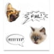 thumbnail image 3 of Pegatinas Seven20 Puffy Adorable Cat para cuaderno y diario, 3 of 7