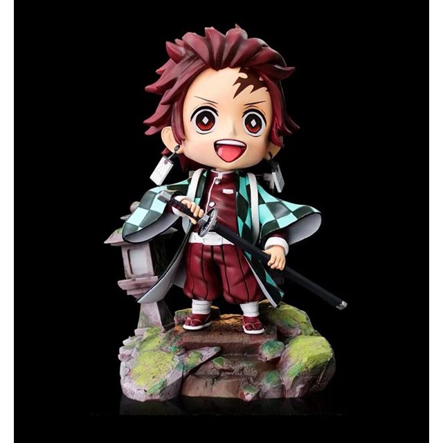 Figura de Demon Slayer de PVC de Kamado Tanjirou, modelo coleccionable de 16cm, juguetes, regalo para niños Gong Bohan LED