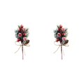thumbnail image 2 of Advancent 2021 nueva rama de pino de nieve falsa de 17CM, decoración de Navidad de plástico, rama de pino de nieve Artificial DIY, novedad de 2021 Type1 NO1 Advancent CBP041761, 2 of 6