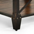 thumbnail image 4 of Winston Table d'Appoint Carrée Dessus et Étagère Brun Tabac Vieilli dans un Cadre en Métal, 4 of 6