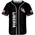 thumbnail image 2 of Personalized Liberia Baseball Jersey, Liberian Proud Flag Shirt Liberia Coat of Arms Liberian Gift for Men Women (M), 2 of 4