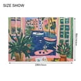 thumbnail image 4 of Yayeee Bath Rugs for Bathroom Floor Set of 2 Non Slip Fluffy Soft Absorbent Mat, Green Window, 4 of 7