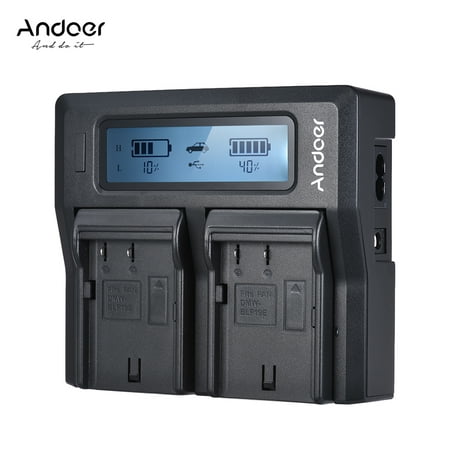 Image of Andoer Charger Channel LCD Camera Dual Channel LCD Dual Channel LCD Camera Battery Battery Camera Battery