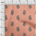 thumbnail image 1 of oneOone Organic Cotton Poplin Twill Fabric Paisley Block Printed Fabric 1 Yard 42 Inch Wide, 1 of 4