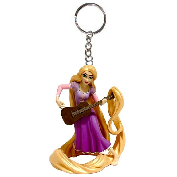 Princess Rapunzel & Guitar Playful Tangled Key Ring Keychain Figure Figurine PVC