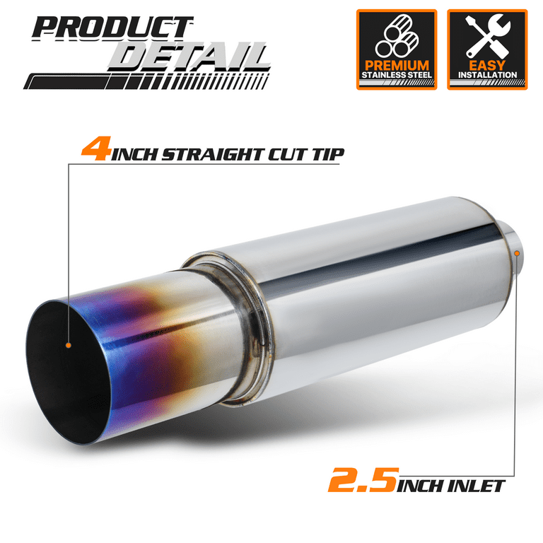 4 on sale stainless muffler