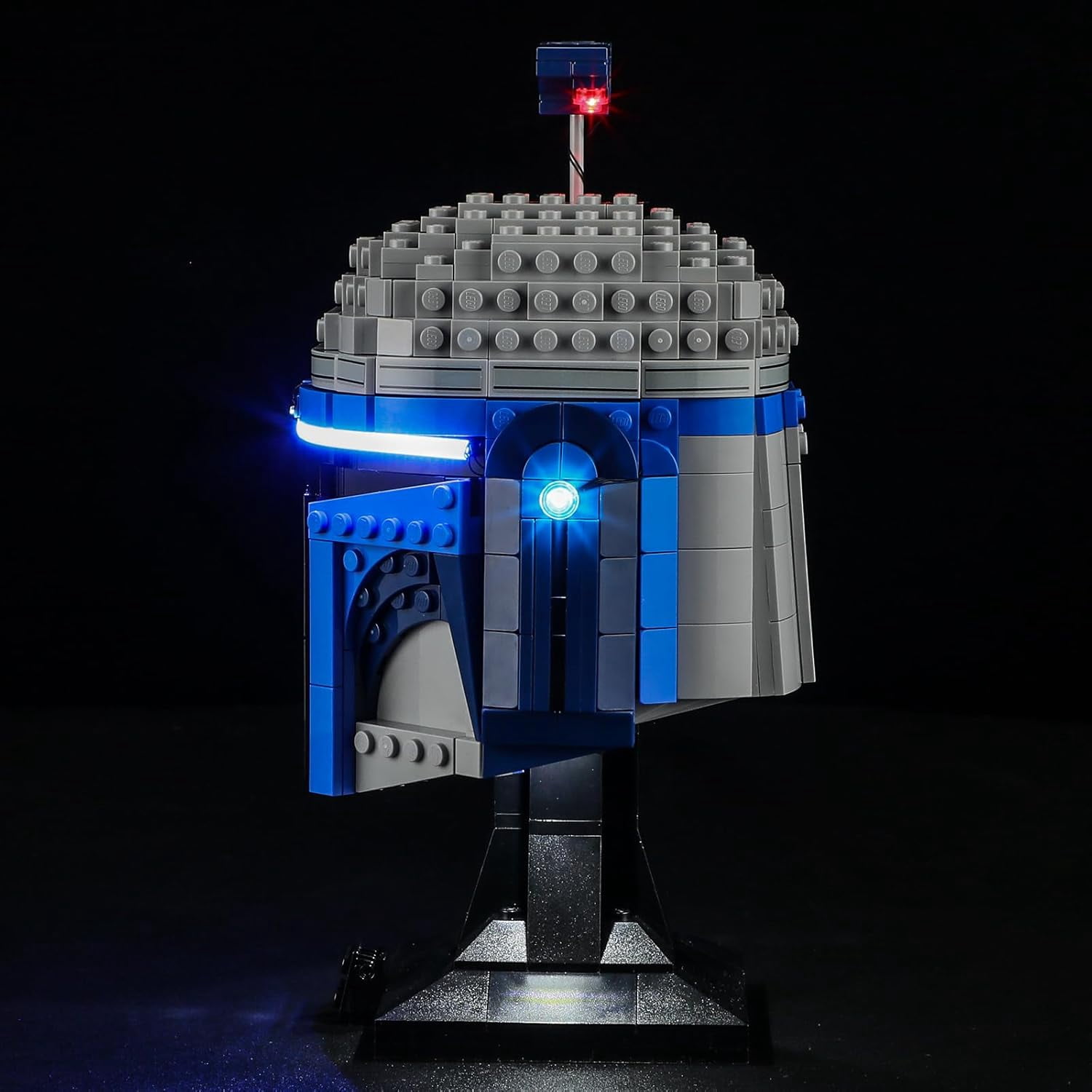 LED Lighting Kit Suit for Lego-75408 Space Wars Jango Fett Helmet Building Blocks Model (Building Set NOT Included)