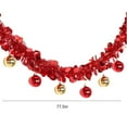 thumbnail image 3 of Boovnll Christmas Garland, 5.5FT Realistic Artificial Tinsel Garlands with Balls Christmas Garlands Decorations for Holiday Mantel, Table, Staircase, Fireplace, Indoor Outdoor Party Decor, Garland, 3 of 6