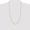 thumbnail image 2 of Diamond2Deal 10K Yellow Gold 2 mm Regular Rope Chain Necklace for Women 28", 2 of 6