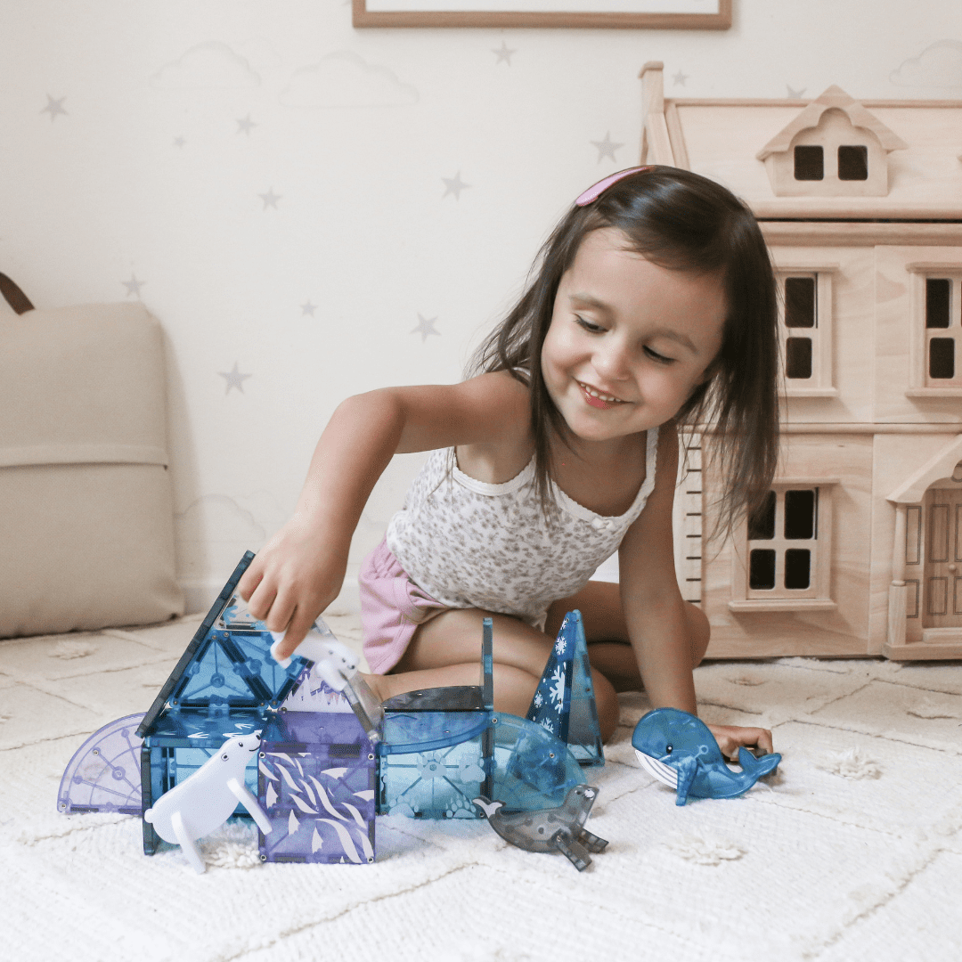 MAGNA-TILES Arctic Animals Magnetic Toy Set, 25 Pieces, Ages 3+