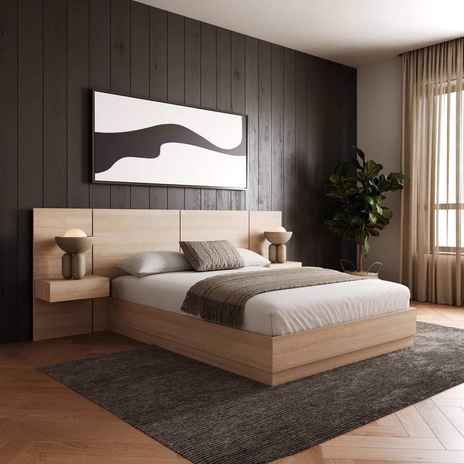 Nexera Milano Ensemble de chambre plateforme 4 pièces