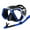 Black Blue, variant on Adult Professional Scuba Diving Mask Snorkel Set Anti-Fog Tube Swim Equipment