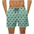 thumbnail image 2 of Jjayotai George Shorts Men Above the Knee, Men's Swim Trunks, Beach Swimming Shorts with Drawstring and Pockets, Mens Shorts, 2 of 5