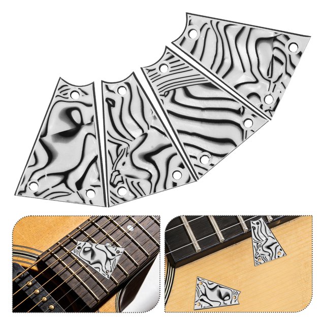 UPGRATOR 4Ud Repuestos Para Guitarra Cubierta De Truss Rod De Tres Capas Para Mantenimiento Eléctrico