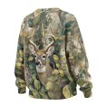 thumbnail image 4 of Garronmavis Women's Sweatshirt Camouflage Size 3XL Oversized Camo Hunting Deer with Pockets Loose Fall Winter Outfits Crewneck Sweatshirt for Women, 4 of 6