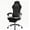 Black-B, variant on Office Chair with Large Back, PU Leather Swivel Gaming Chair with Thicken Seats and Flip-up Armrests, Chair for Gaming, Work, Sturdy, Red