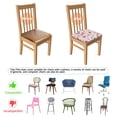 thumbnail image 5 of Pioneer Flower Floral Print Pattern Seat Covers for Dining Room Chairs Set Of 4,Stretch Printed Washable Chair Seat Cover with Elastic Ties and Button,Removable Waterproof Couch Cushion Covers, 5 of 6