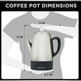 thumbnail image 2 of Mixpresso Electric Percolator Coffee Pot 10 Cup Stainless Steel Percolator, 2 of 7